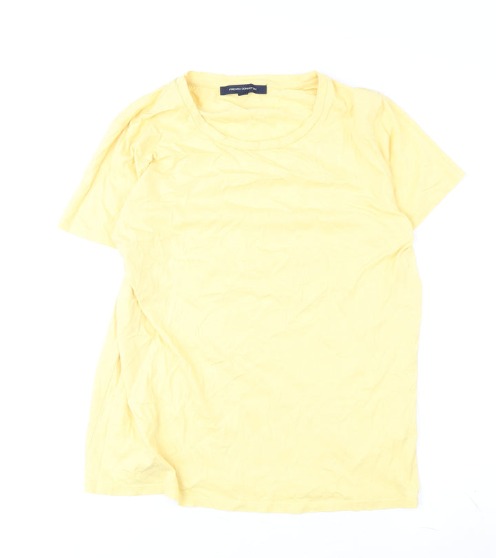 French Connection Yellow Women's M T-Shirt Casual