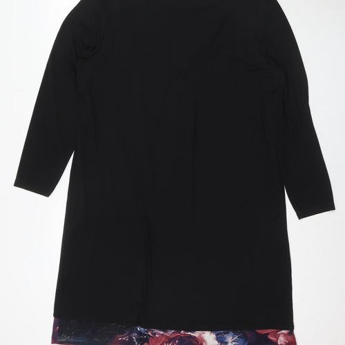 Sophia Curvy Women's Black Kaftan Dress Size L