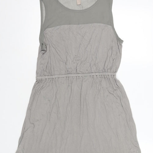 Forever 21 Women's Grey Tank Dress, Size 10, Scoop Neck