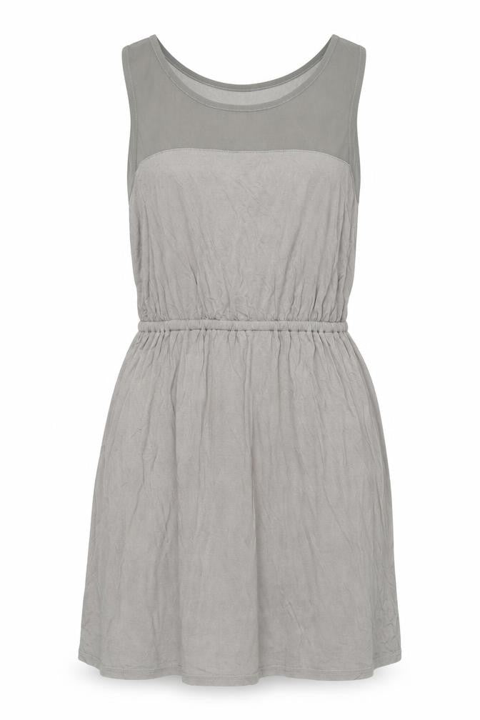 Forever 21 Women's Grey Tank Dress, Size 10, Scoop Neck