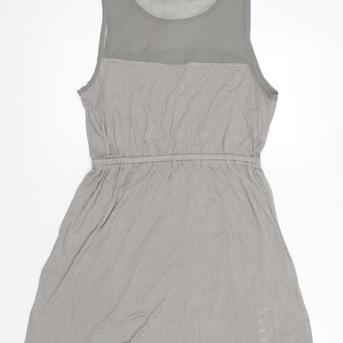 Forever 21 Women's Grey Tank Dress, Size 10, Scoop Neck