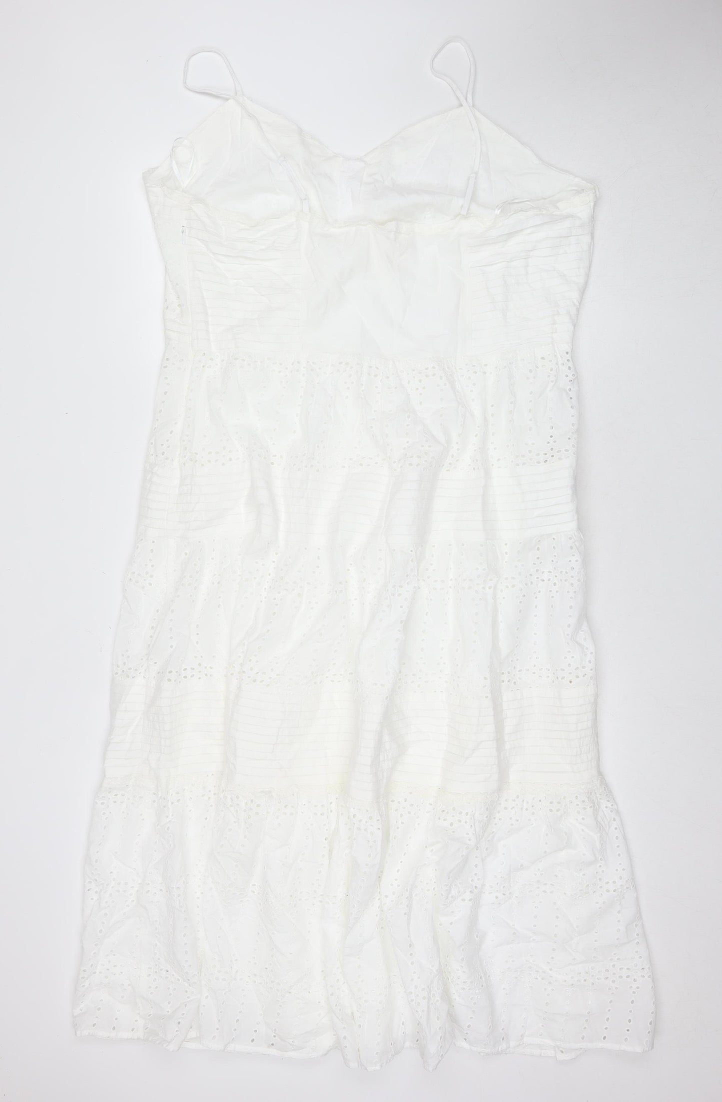 White Sleeveless Cotton Dress Marks and Spencer