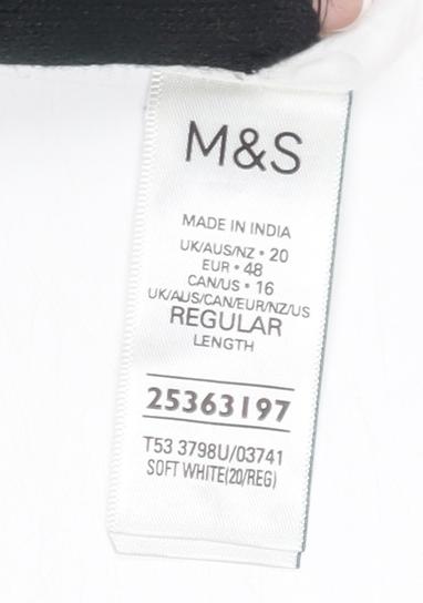 White Sleeveless Cotton Dress Marks and Spencer