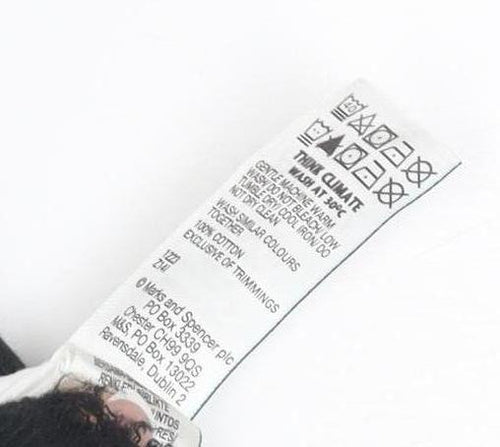 White Sleeveless Cotton Dress Marks and Spencer