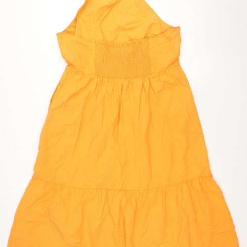 Marks and Spencer Women’s Orange Sleeveless Dress