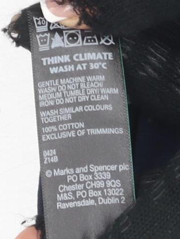 Marks and Spencer Women's Blue Canvas Dress Size 20