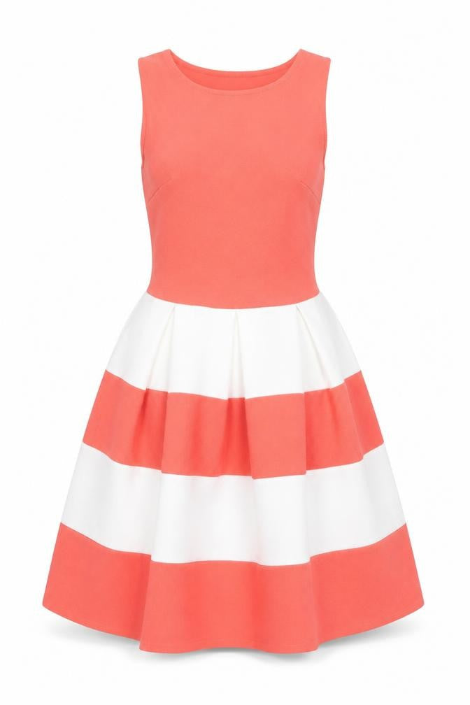 Front view of Cameo Rose Women's Multicoloured Fit & Flare Dress, size 8