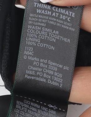 Marks and Spencer Women's Black Midi Dress Size 14
