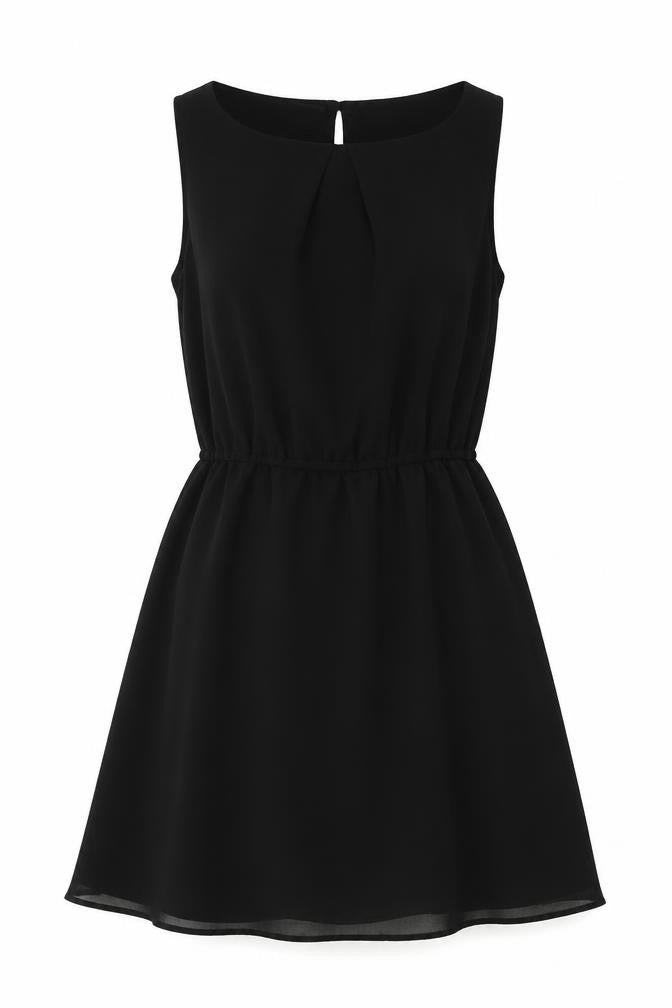 Front view of Look Women's Black A-Line Dress, size 10