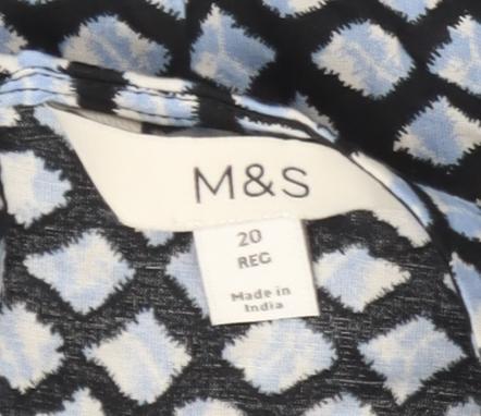 Marks and Spencer Women's Geometric A-Line Dress 20