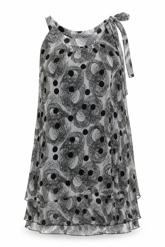 Front view of Uttam London Women's Multicoloured A-Line Dress L