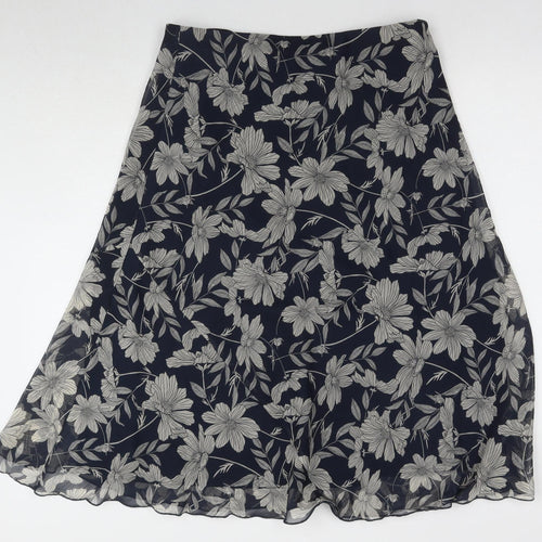 ISLE Collection Women's Blue Floral Midi Skirt