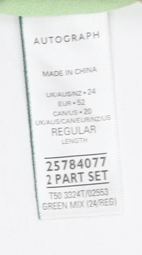 Marks and Spencer Women's Green Dress, Size 24