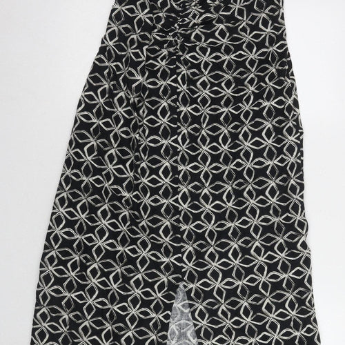 Marks and Spencer Black Geometric Sleeveless Women's Dress