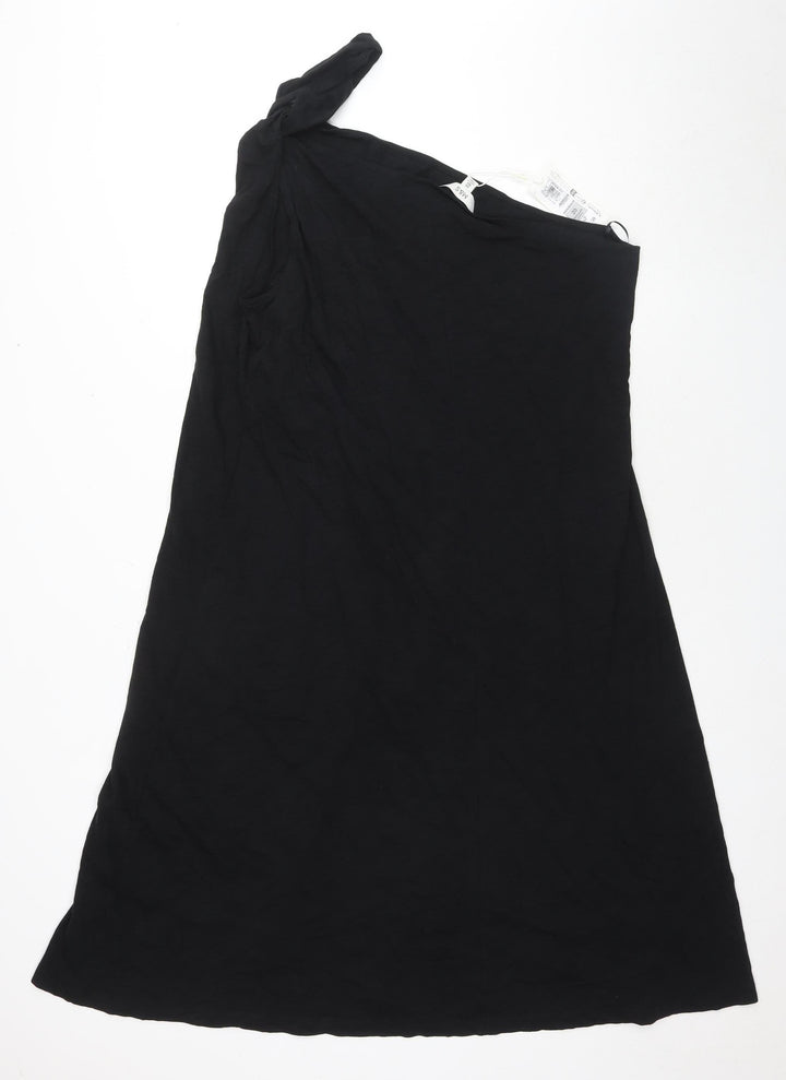 Marks and Spencer Women's Black Asymmetric Dress
