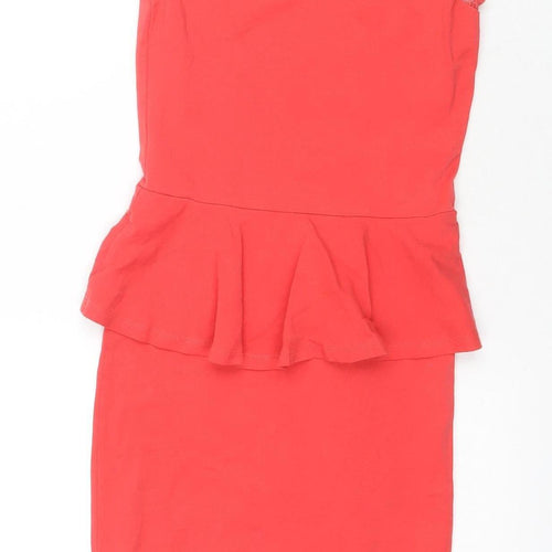 New Look Women's Red Bodycon Dress Size 6