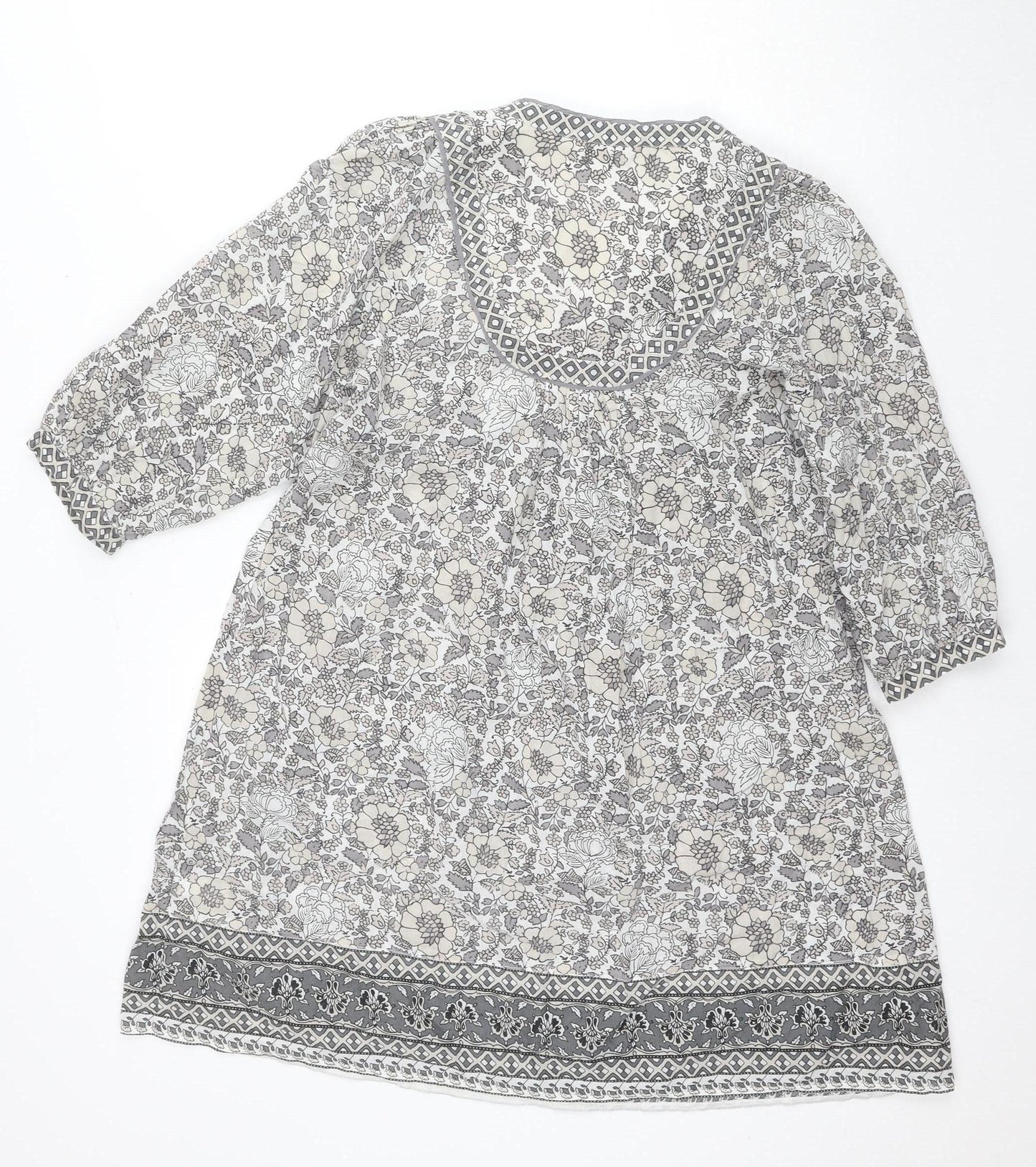 Monsoon Women Floral Shift Dress Size 10 Multicoloured