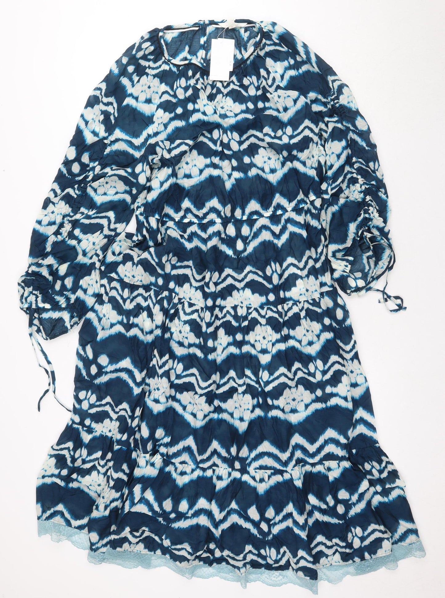 Marks and Spencer Womens Blue Maxi Dress Size 16