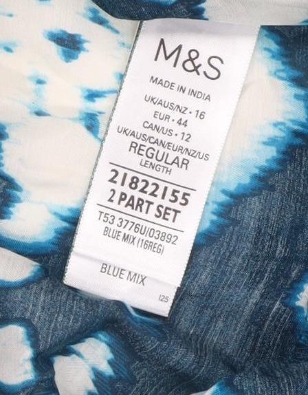 Marks and Spencer Womens Blue Maxi Dress Size 16