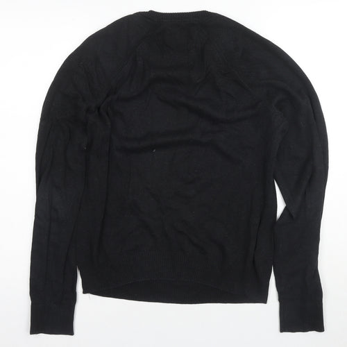 Original Penguin Men's Black V-Neck Pullover Jumper Size M