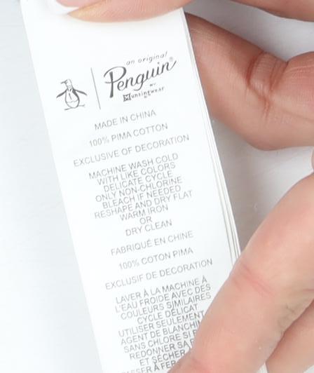 Original Penguin Men's Black V-Neck Pullover Jumper Size M