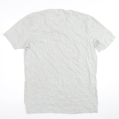 Lacoste Men's Grey Cotton T-Shirt XL Classic