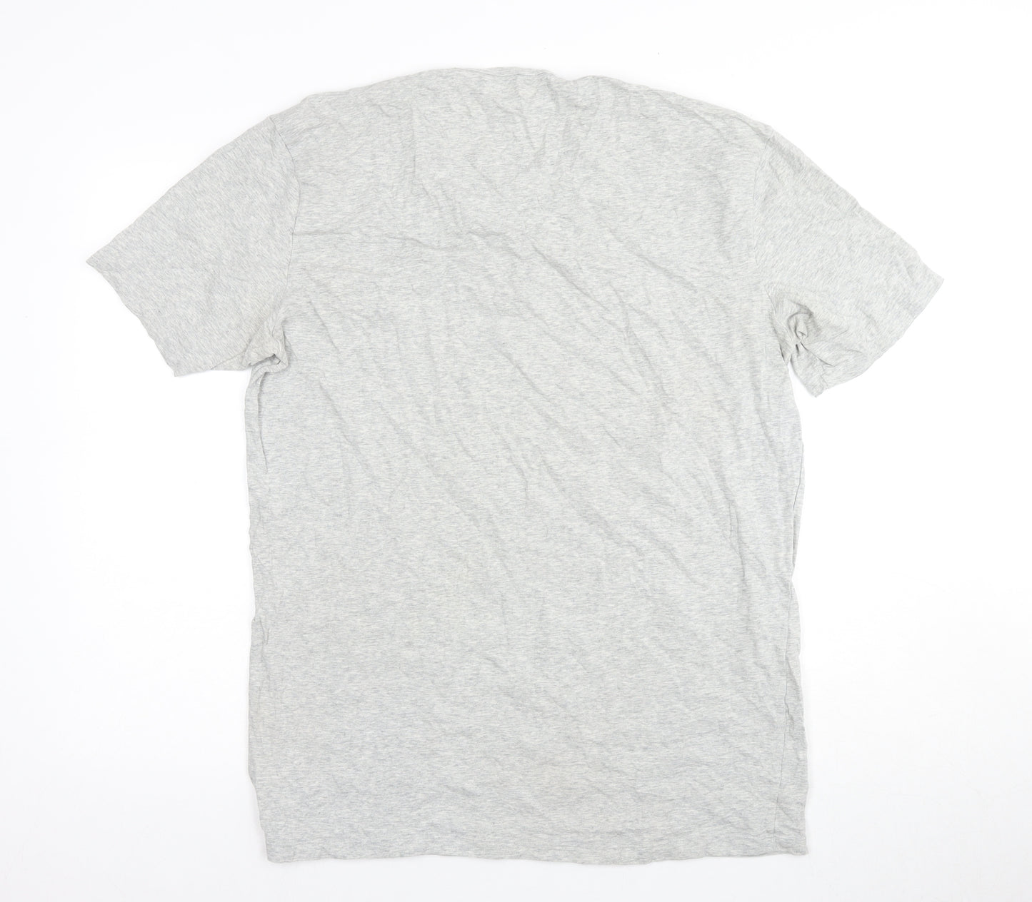 Lacoste Men's Grey Cotton T-Shirt XL Classic