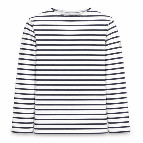 Armani Kids Girls Striped Long Sleeve T-Shirt, White, 11 Years