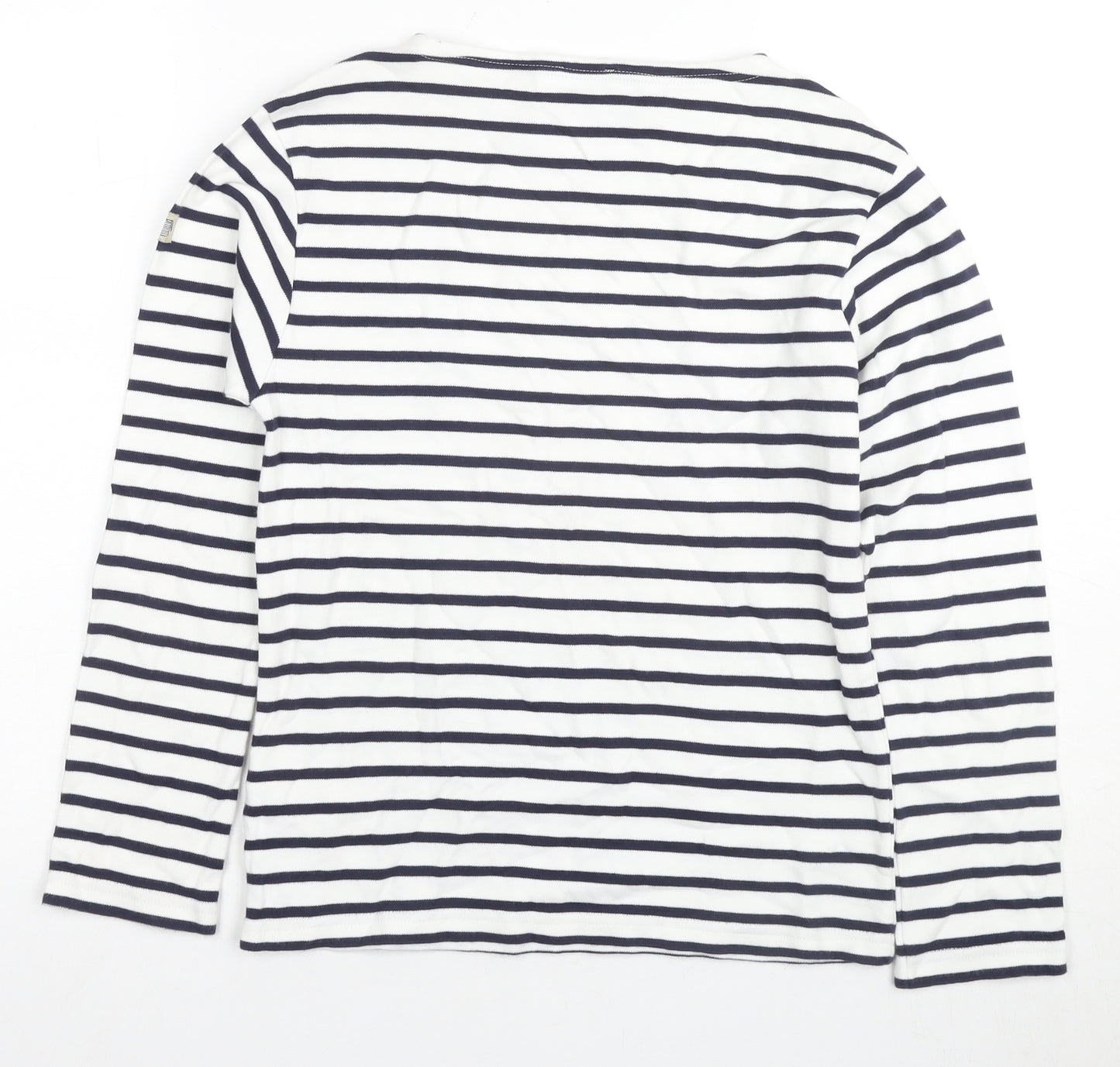 Armani Kids Girls Striped Long Sleeve T-Shirt, White, 11 Years