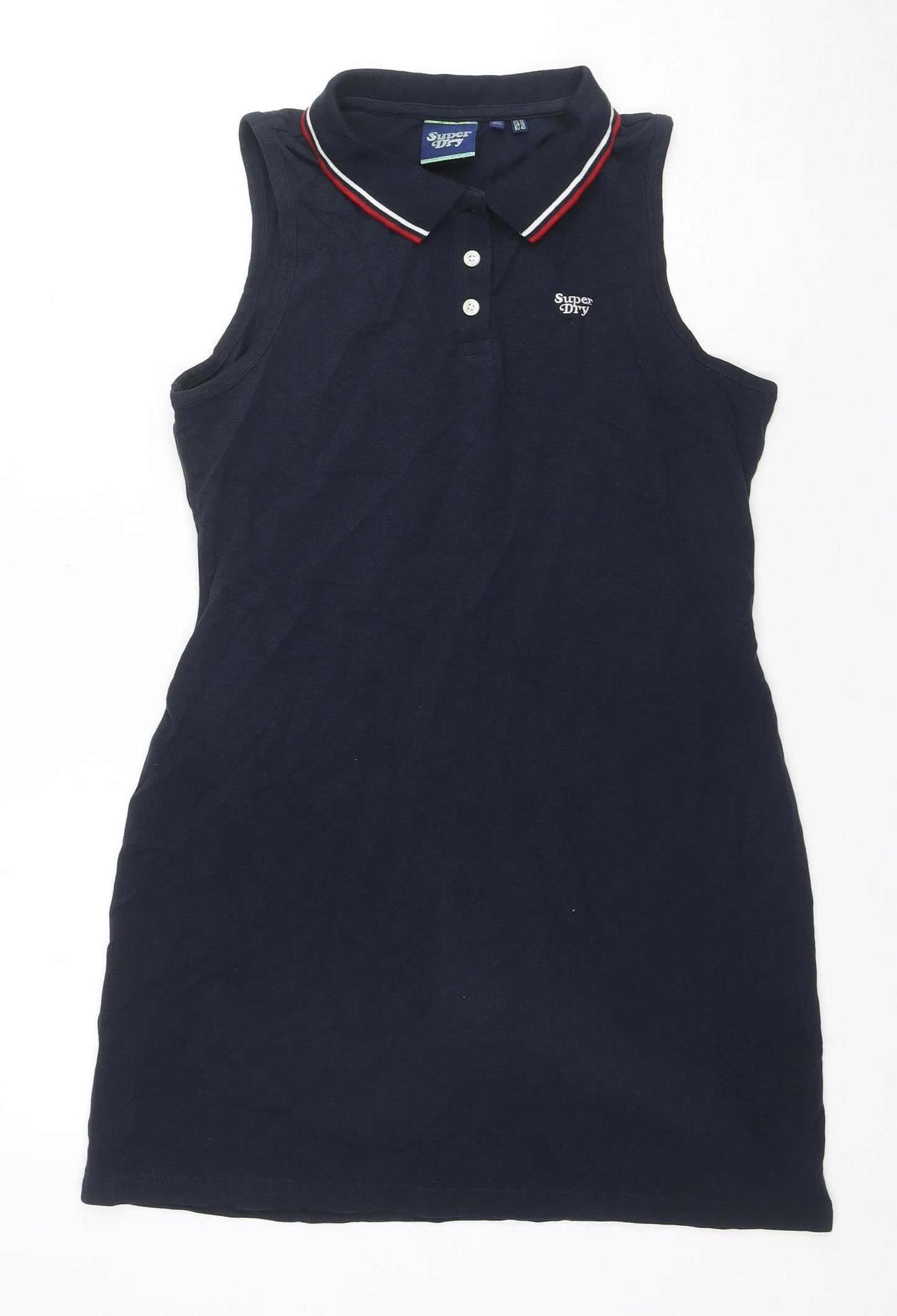Superdry Women's Collared Blue Shirt Dress Size 8