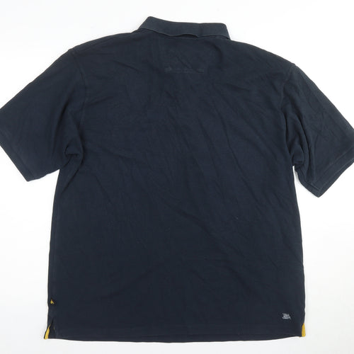 CAT Men's Blue Polo Shirt 2XL Regular Fit