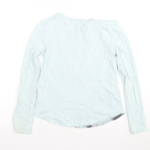 Gap Kids Blue Long Sleeve Dog Christmas T-Shirt L
