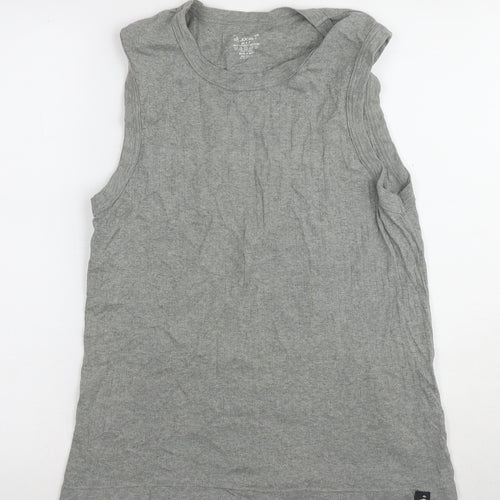 Jockey Men's Grey Sleeveless Crew Neck T-Shirt M