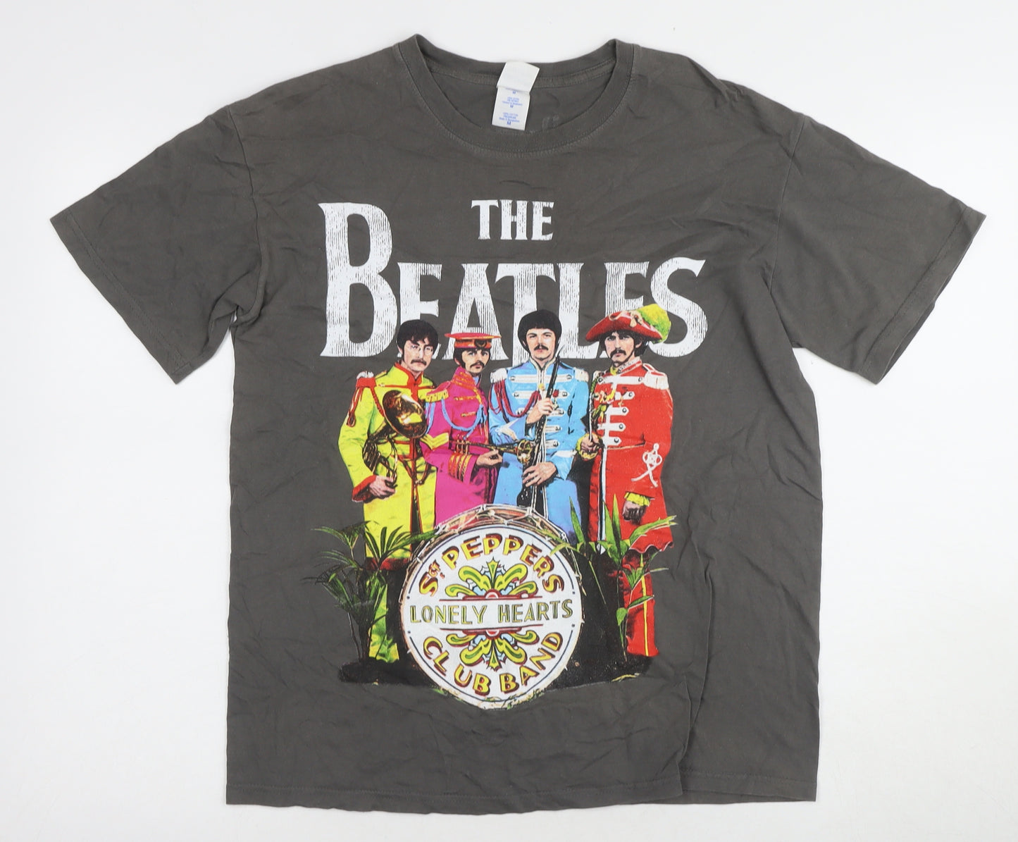 The Beatles Men's Grey Medium Short Sleeve T-Shirt