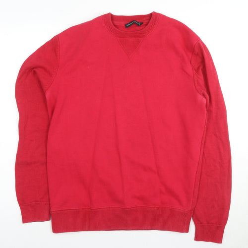 French Connection Men's Red Pullover Jumper Size M