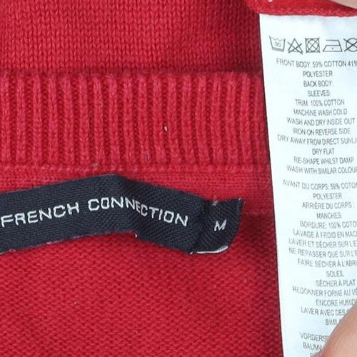 French Connection Men's Red Pullover Jumper Size M