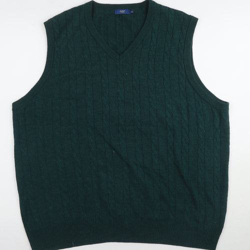 Colton Traders Men’s Green XL Cable Knit Vest