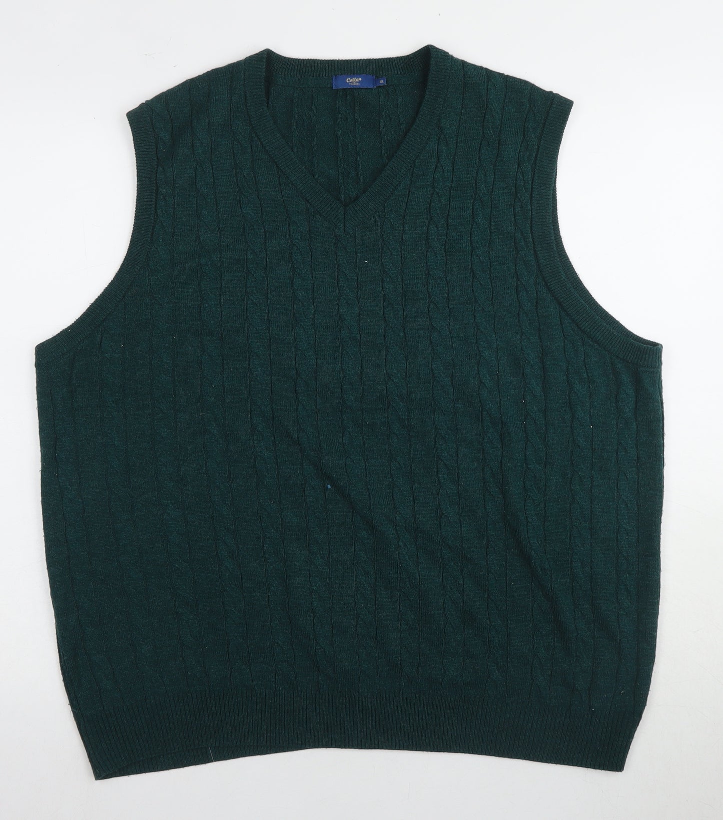 Colton Traders Men’s Green XL Cable Knit Vest