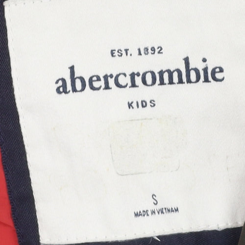 Abercrombie Boys Green Puffer Jacket Size S with Hood