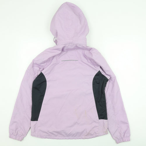 4 SPORTS Women's Purple Windbreaker Jacket Size 12