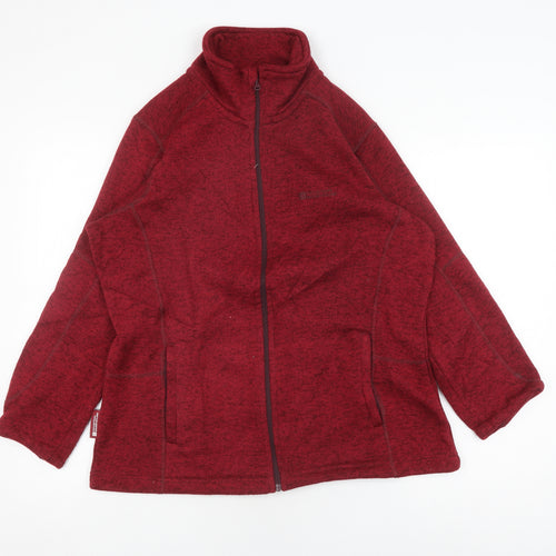 Mountain Warehouse Unisex Red Fleece Jacket Size 16