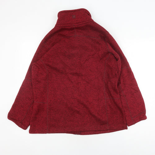 Mountain Warehouse Unisex Red Fleece Jacket Size 16