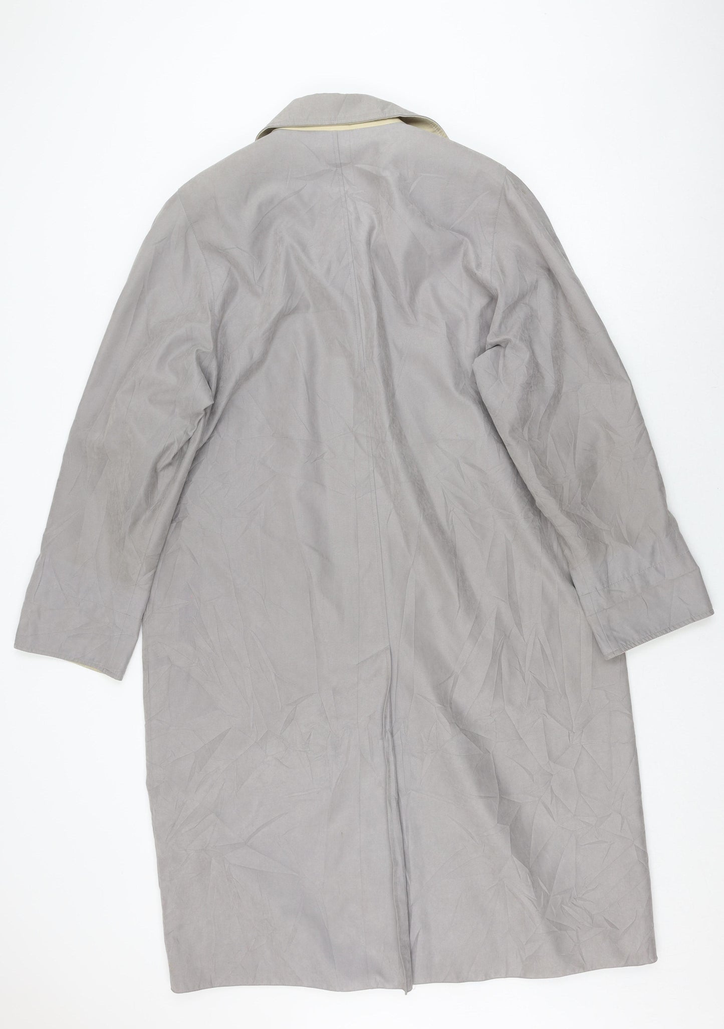 London Fog Women's Grey Long Overcoat Size 14