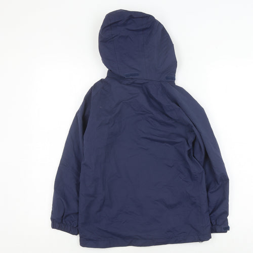 Peter Storm Boys Blue Hooded Parka 9-10 Yrs Waterproof
