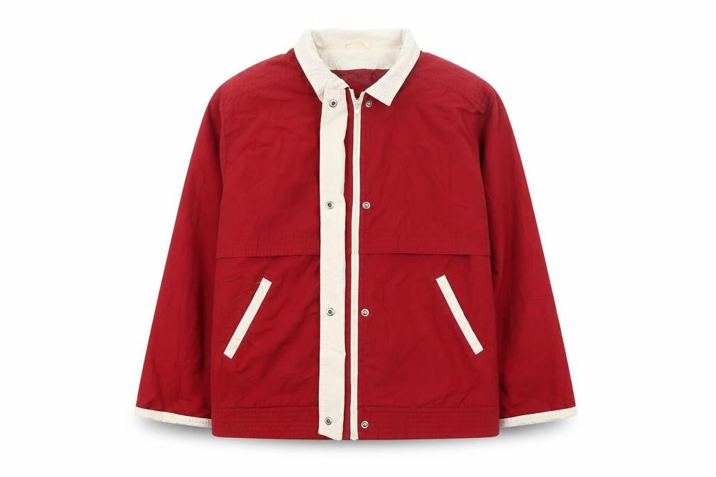 Front view of Littlewoods boys’ red basic jacket 14-16 autumn wear