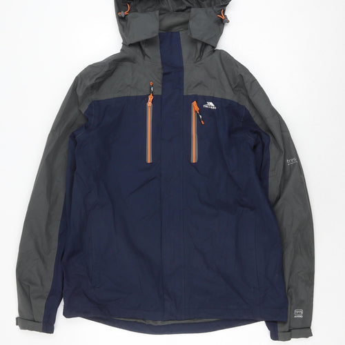 Trespass Men's Blue Waterproof Windbreaker Jacket M