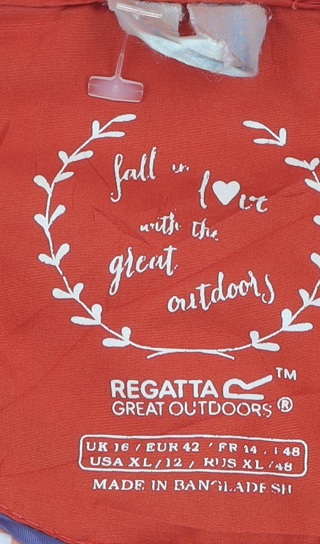 Regatta Women's Orange Quilted Jacket Size 16