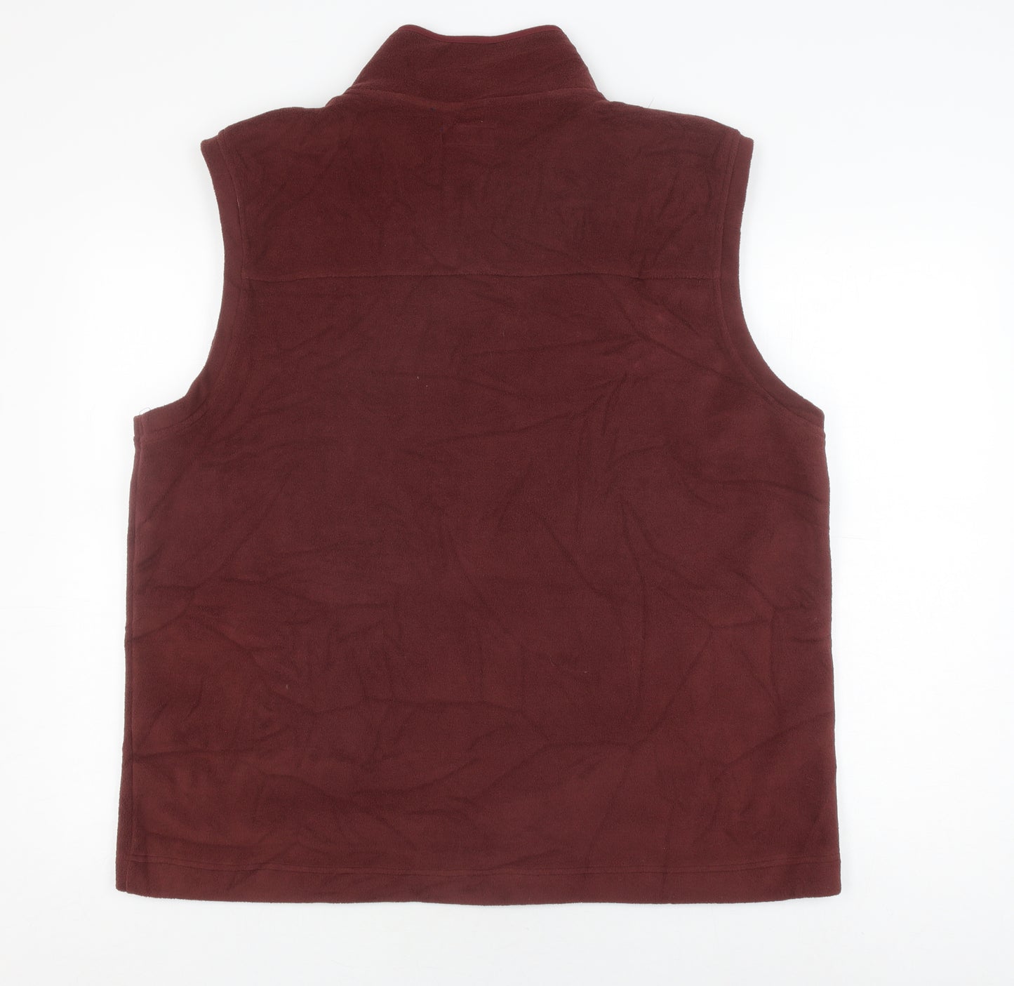 Lincoln Men's Brown XL Fleece Waistcoat - Full Zip Casual