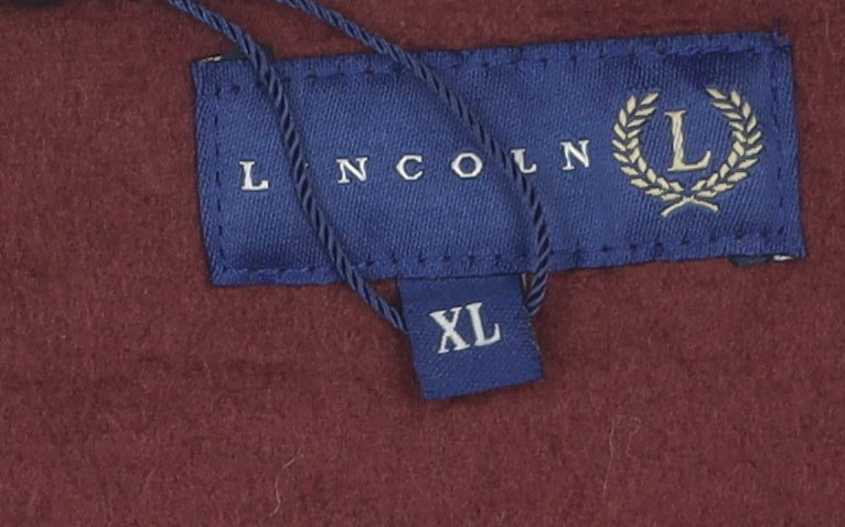 Lincoln Men's Brown XL Fleece Waistcoat - Full Zip Casual