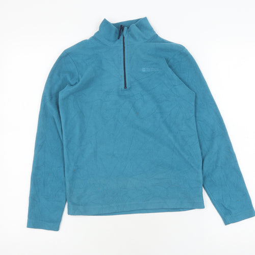 Mountain Warehouse Boys Blue 1/2 Zip Sweatshirt Fleece 9 Years